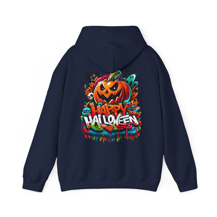 Happy Halloween Unisex Hoodie - Heliconia - S - Happy Halloween Unisex Hoodie - Tatoo Tee