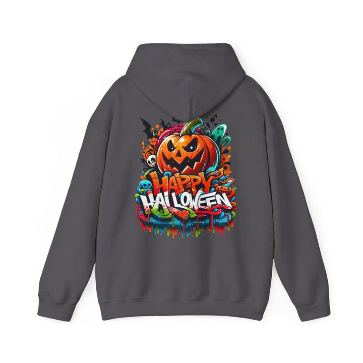 Happy Halloween Unisex Hoodie - Heliconia - S - Happy Halloween Unisex Hoodie - Tatoo Tee