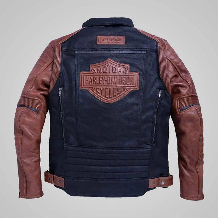 Harley Davidson Jester Armalith Denim Jacket - Male - XS - Harley Davidson Jester Armalith Denim Jacket - Tatoo Tee