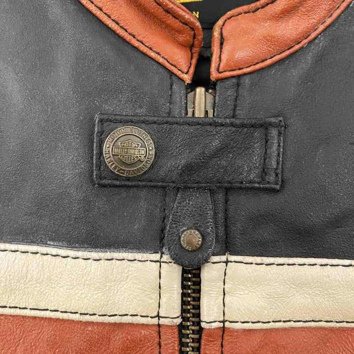Harley Davidson Leather Racing Jacket - XS - Harley Davidson Leather Racing Jacket - Tatoo Tee