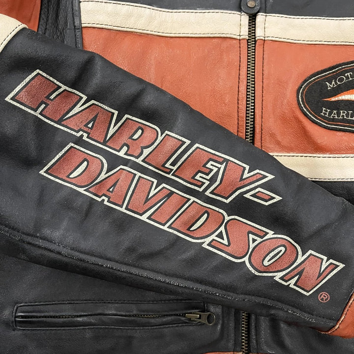 Harley Davidson Leather Racing Jacket - XS - Harley Davidson Leather Racing Jacket - Tatoo Tee