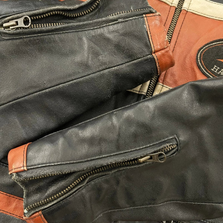 Harley Davidson Leather Racing Jacket - XS - Harley Davidson Leather Racing Jacket - Tatoo Tee