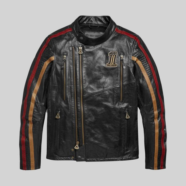 Harley Davidson Men's Arteria Leather Jacket - XS - Harley Davidson Men's Arteria Leather Jacket - Tatoo Tee