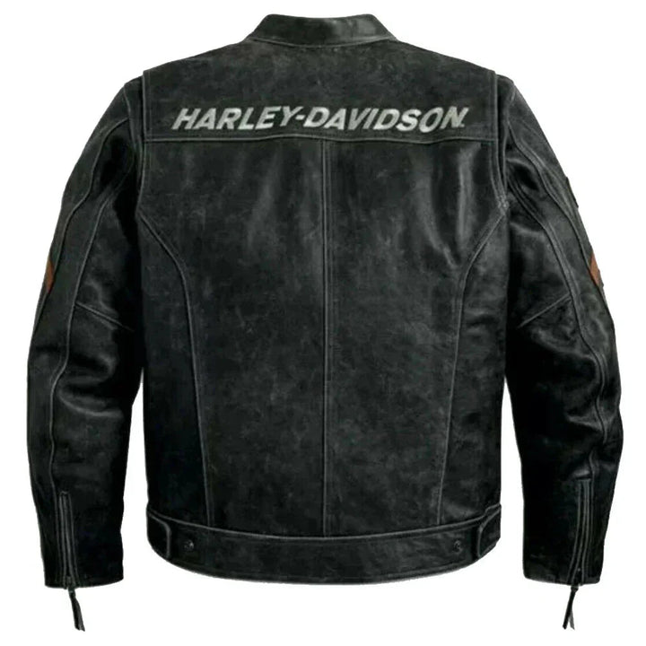 Harley Davidson Men's Leather Jacket - Male - XS - Harley Davidson Men's Leather Jacket - Tatoo Tee