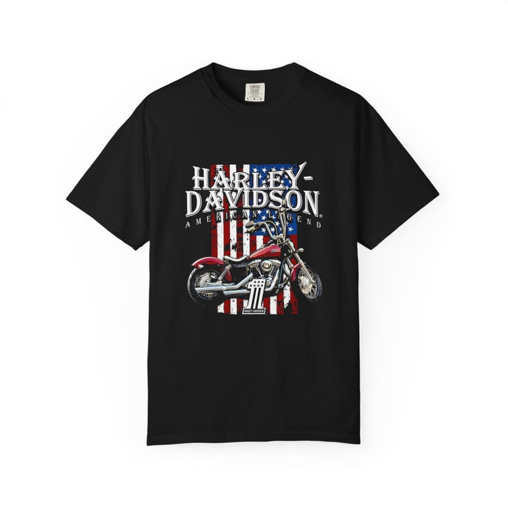 Harley - Davidson Vintage Unisex T-Shirt | American Legend Motorcycle Design - Black - S - Harley - Davidson Vintage Unisex T-Shirt | American Legend Motorcycle Design - Tatoo Tee