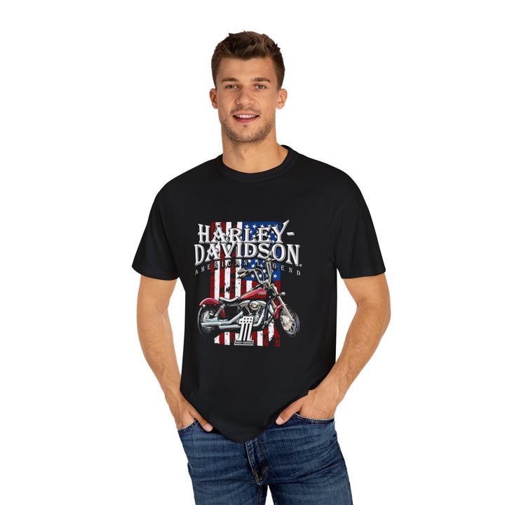 Harley - Davidson Vintage Unisex T-Shirt | American Legend Motorcycle Design - Black - S - Harley - Davidson Vintage Unisex T-Shirt | American Legend Motorcycle Design - Tatoo Tee
