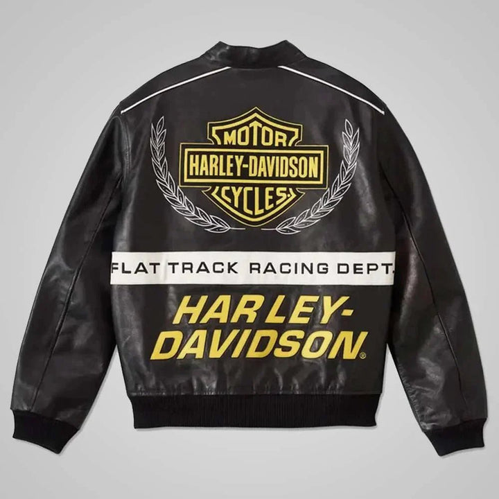 Harley Davidson XR - 750 Track Racing Leather Jacket - XS - Harley Davidson XR - 750 Track Racing Leather Jacket - Tatoo Tee
