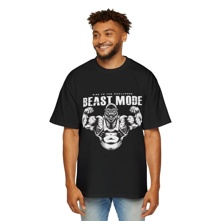 Heavy Oversized Tee - Beast Mode Gym Shirt for Fitness Enthusiasts - S - Black - Heavy Oversized Tee - Beast Mode Gym Shirt for Fitness Enthusiasts - Tatoo Tee