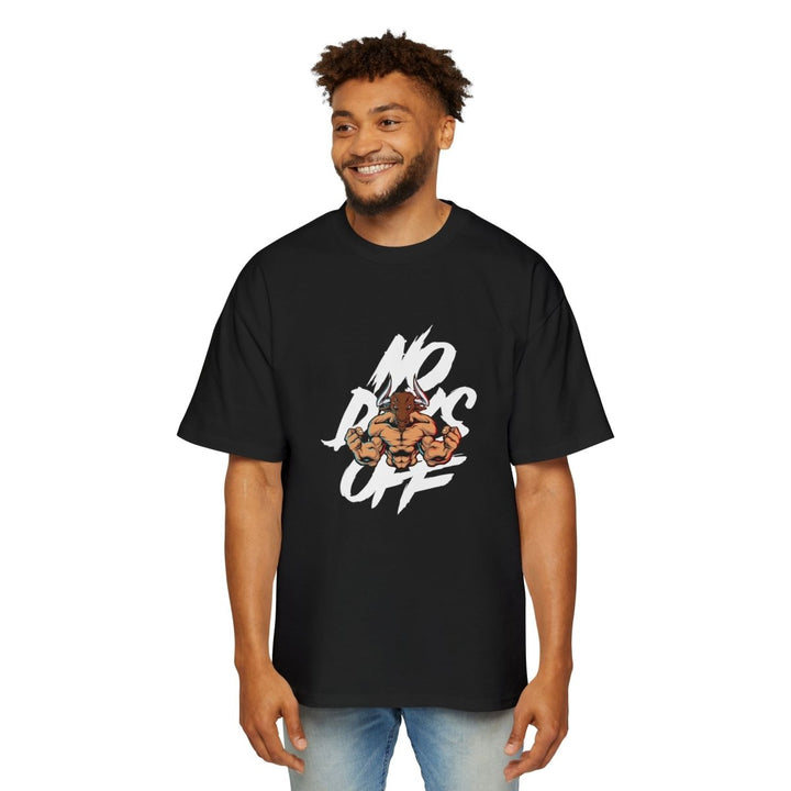 Heavy Oversized Tee - Bold 'No Days Off' Graphic - S - Black - Heavy Oversized Tee - Bold 'No Days Off' Graphic - Tatoo Tee
