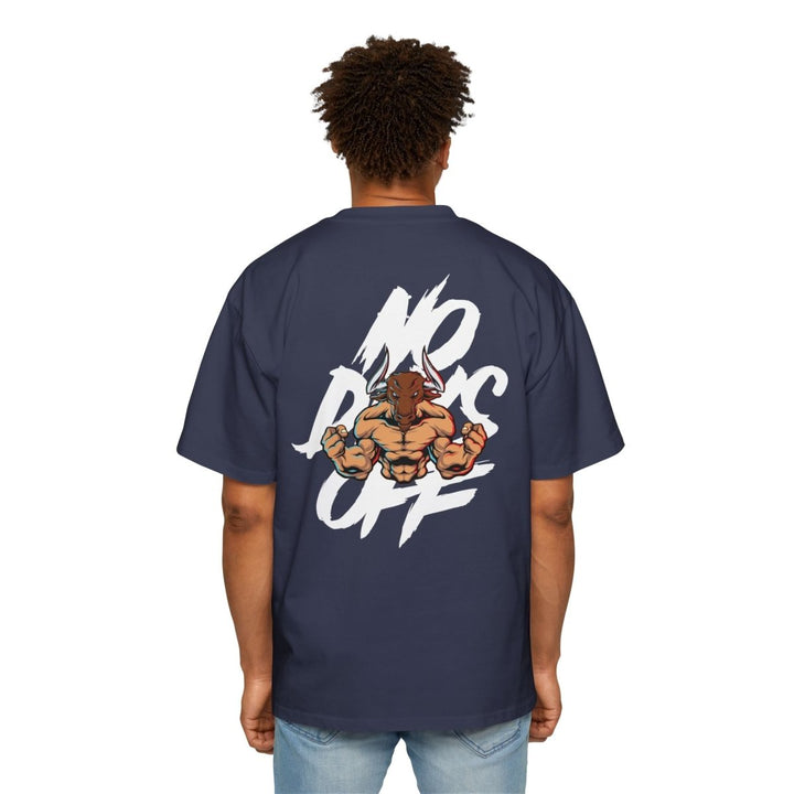 Heavy Oversized Tee - Bold 'No Days Off' Graphic - S - Midnight Blue - Heavy Oversized Tee - Bold 'No Days Off' Graphic - Tatoo Tee