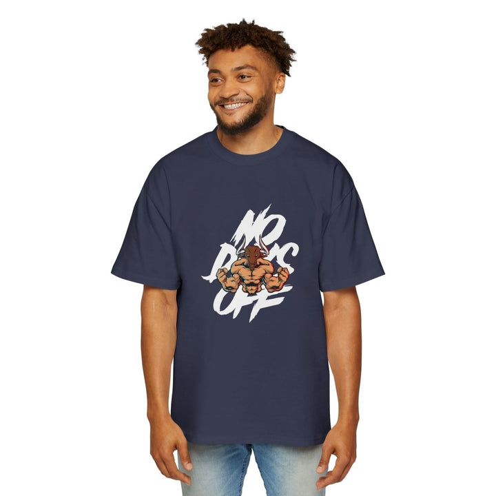 Heavy Oversized Tee - Bold 'No Days Off' Graphic - S - Midnight Blue - Heavy Oversized Tee - Bold 'No Days Off' Graphic - Tatoo Tee