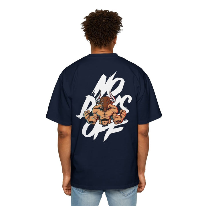 Heavy Oversized Tee - Bold 'No Days Off' Graphic - S - Midnight Blue - Heavy Oversized Tee - Bold 'No Days Off' Graphic - Tatoo Tee
