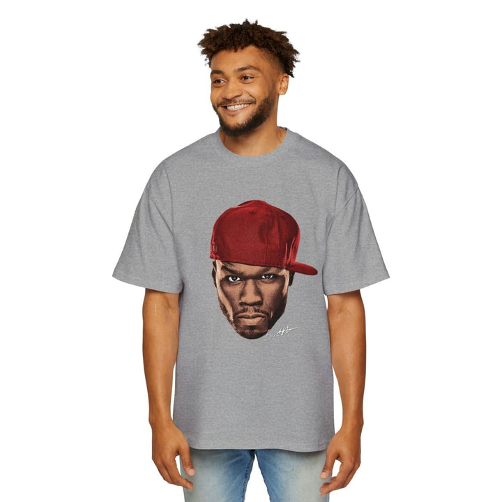 Heavy Oversized Tee - Bold Red Graphic Style - S - Midnight Blue - Heavy Oversized Tee - Bold Red Graphic Style - Tatoo Tee