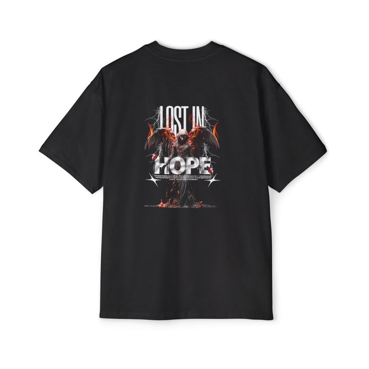 Heavy Oversized Tee - 'Lost in Hope' Graphic T-Shirt for Comfort and Style - S - Midnight Blue - Heavy Oversized Tee - 'Lost in Hope' Graphic T-Shirt for Comfort and Style - Tatoo Tee