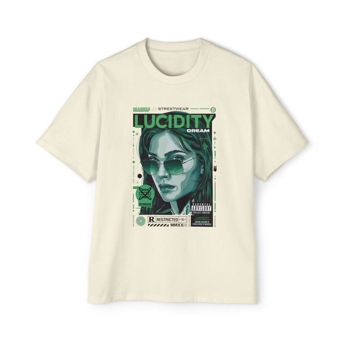 Heavy Oversized Tee - Lucidity Dream Graphic Streetwear T-Shirt - Butter - S - Heavy Oversized Tee - Lucidity Dream Graphic Streetwear T-Shirt - Tatoo Tee