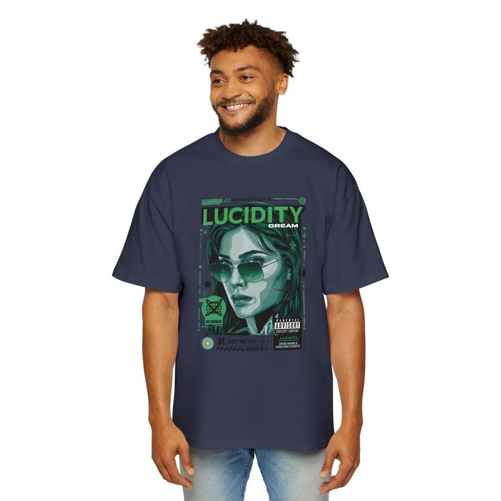 Heavy Oversized Tee - Lucidity Dream Graphic Streetwear T-Shirt - Orchid - S - Heavy Oversized Tee - Lucidity Dream Graphic Streetwear T-Shirt - Tatoo Tee