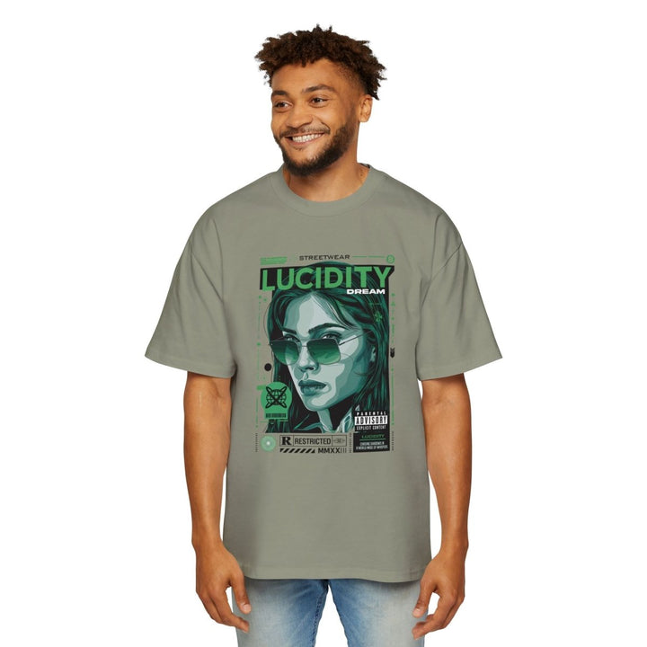 Heavy Oversized Tee - Lucidity Dream Graphic Streetwear T-Shirt - Orchid - S - Heavy Oversized Tee - Lucidity Dream Graphic Streetwear T-Shirt - Tatoo Tee