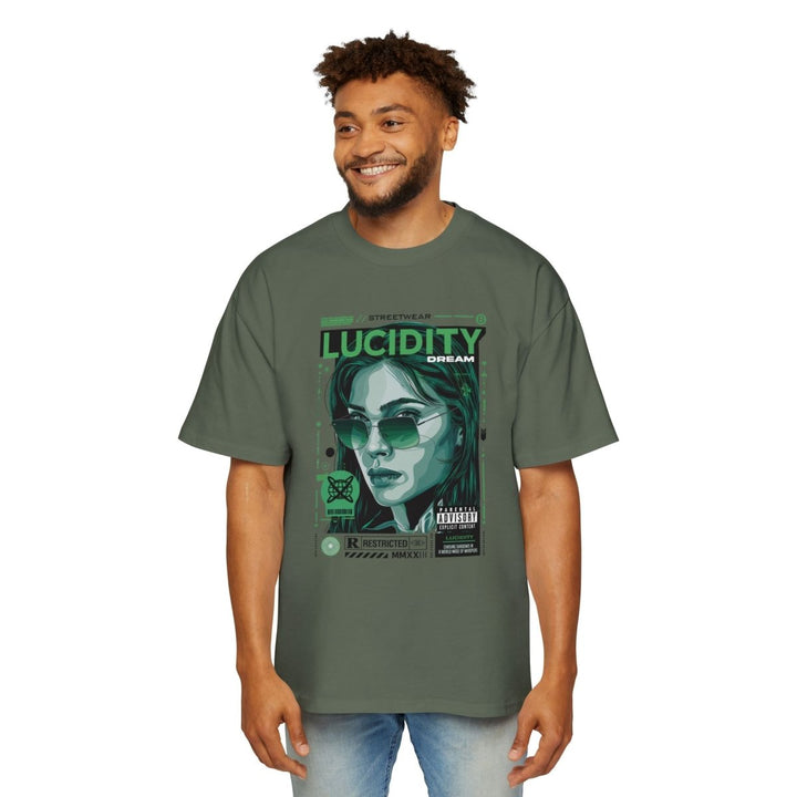 Heavy Oversized Tee - Lucidity Dream Graphic Streetwear T-Shirt - Orchid - S - Heavy Oversized Tee - Lucidity Dream Graphic Streetwear T-Shirt - Tatoo Tee