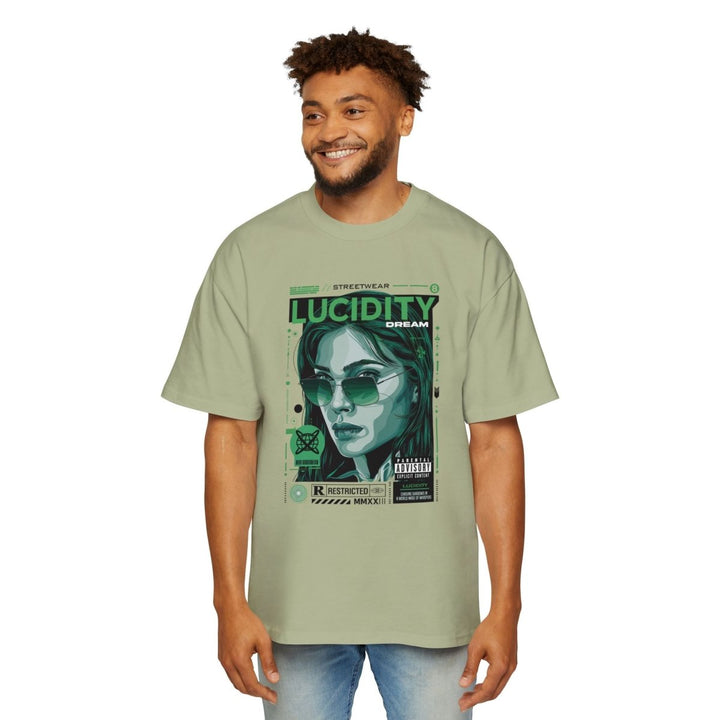 Heavy Oversized Tee - Lucidity Dream Graphic Streetwear T-Shirt - Orchid - S - Heavy Oversized Tee - Lucidity Dream Graphic Streetwear T-Shirt - Tatoo Tee