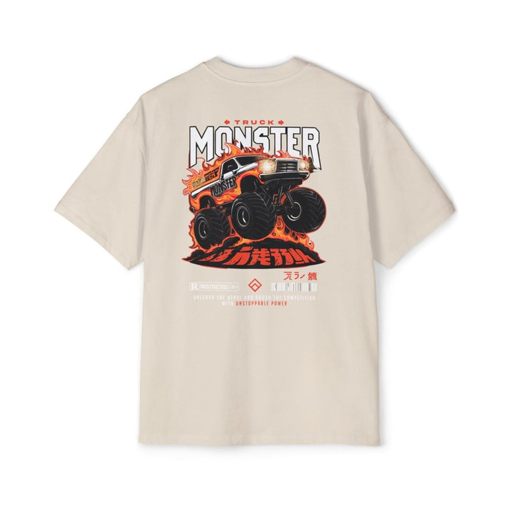 Heavy Oversized Tee - Monster Truck Graphic - Perfect for Car Lovers - S - Midnight Blue - Heavy Oversized Tee - Monster Truck Graphic - Perfect for Car Lovers - Tatoo Tee