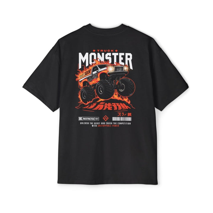 Heavy Oversized Tee - Monster Truck Graphic - Perfect for Car Lovers - S - Midnight Blue - Heavy Oversized Tee - Monster Truck Graphic - Perfect for Car Lovers - Tatoo Tee