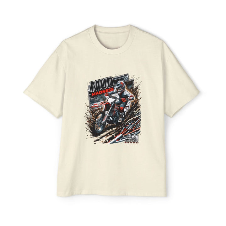 Heavy Oversized Tee - Mud Madness Graphic T-Shirt for Off - Road Enthusiasts - Butter - S - Heavy Oversized Tee - Mud Madness Graphic T-Shirt for Off - Road Enthusiasts - Tatoo Tee