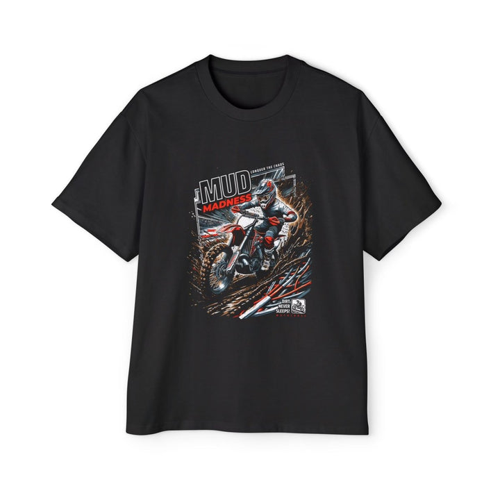 Heavy Oversized Tee - Mud Madness Graphic T-Shirt for Off - Road Enthusiasts - Plum - L - Heavy Oversized Tee - Mud Madness Graphic T-Shirt for Off - Road Enthusiasts - Tatoo Tee