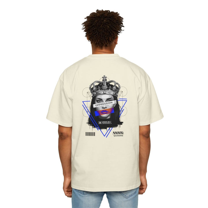 Heavy Oversized Tee - 'Oppression' Graphic Tee for Bold Expression - Orchid - S - Heavy Oversized Tee - 'Oppression' Graphic Tee for Bold Expression - Tatoo Tee