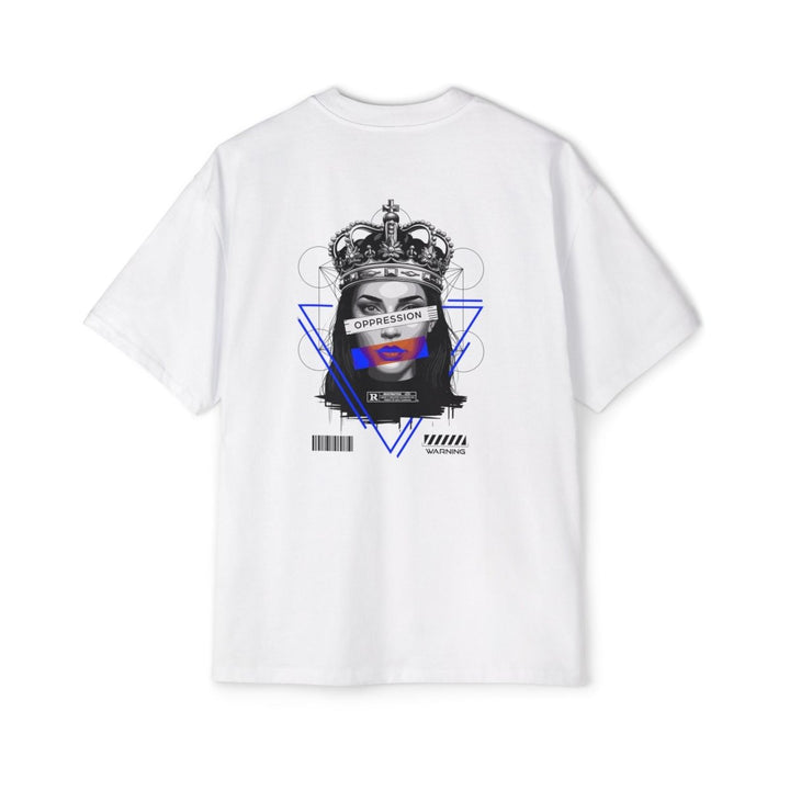 Heavy Oversized Tee - 'Oppression' Graphic Tee for Bold Expression - Orchid - S - Heavy Oversized Tee - 'Oppression' Graphic Tee for Bold Expression - Tatoo Tee