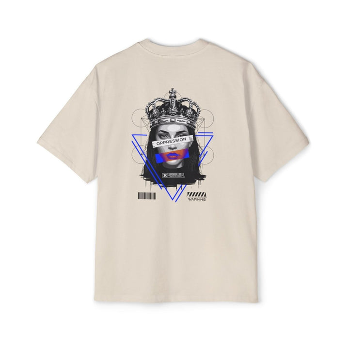 Heavy Oversized Tee - 'Oppression' Graphic Tee for Bold Expression - Orchid - S - Heavy Oversized Tee - 'Oppression' Graphic Tee for Bold Expression - Tatoo Tee