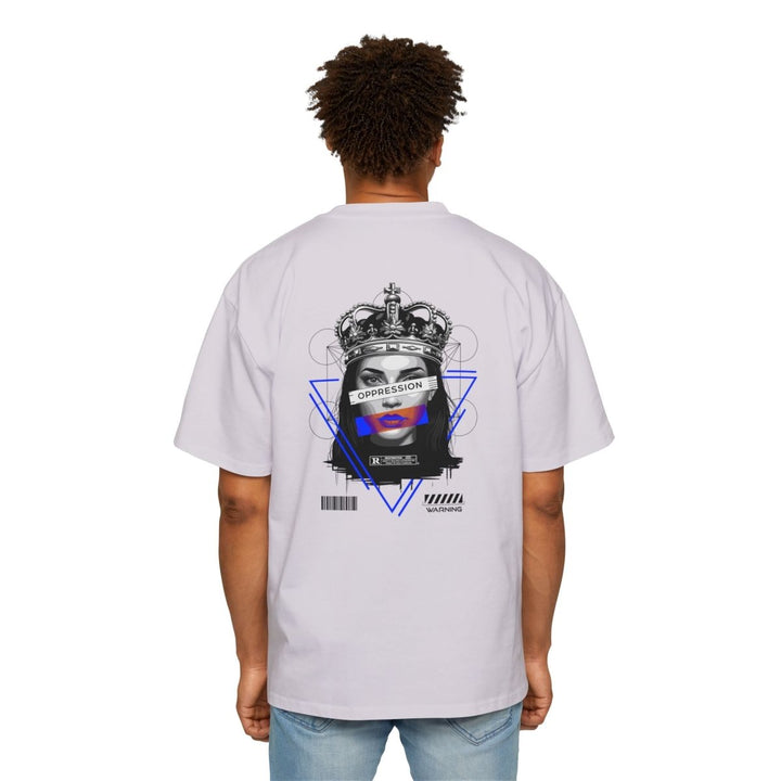 Heavy Oversized Tee - 'Oppression' Graphic Tee for Bold Expression - Orchid - S - Heavy Oversized Tee - 'Oppression' Graphic Tee for Bold Expression - Tatoo Tee