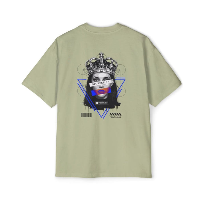 Heavy Oversized Tee - 'Oppression' Graphic Tee for Bold Expression - Orchid - S - Heavy Oversized Tee - 'Oppression' Graphic Tee for Bold Expression - Tatoo Tee