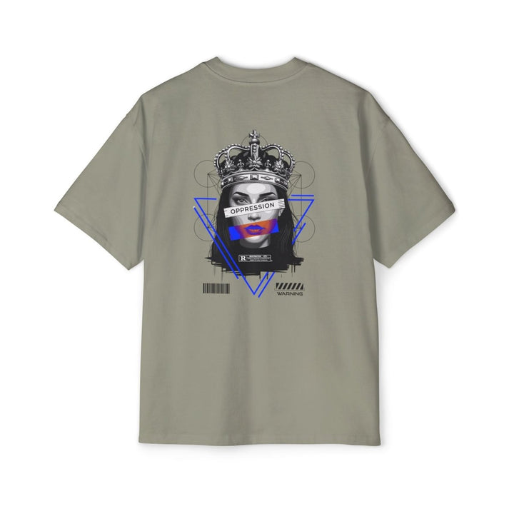 Heavy Oversized Tee - 'Oppression' Graphic Tee for Bold Expression - Orchid - S - Heavy Oversized Tee - 'Oppression' Graphic Tee for Bold Expression - Tatoo Tee