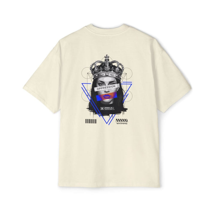 Heavy Oversized Tee - 'Oppression' Graphic Tee for Bold Expression - Orchid - S - Heavy Oversized Tee - 'Oppression' Graphic Tee for Bold Expression - Tatoo Tee