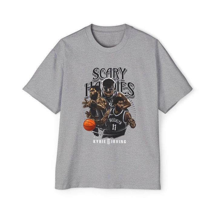 Heavy Oversized Tee - Scary Hours Graphic Tee for Basketball Fans - S - Athletic Heather - Heavy Oversized Tee - Scary Hours Graphic Tee for Basketball Fans - Tatoo Tee