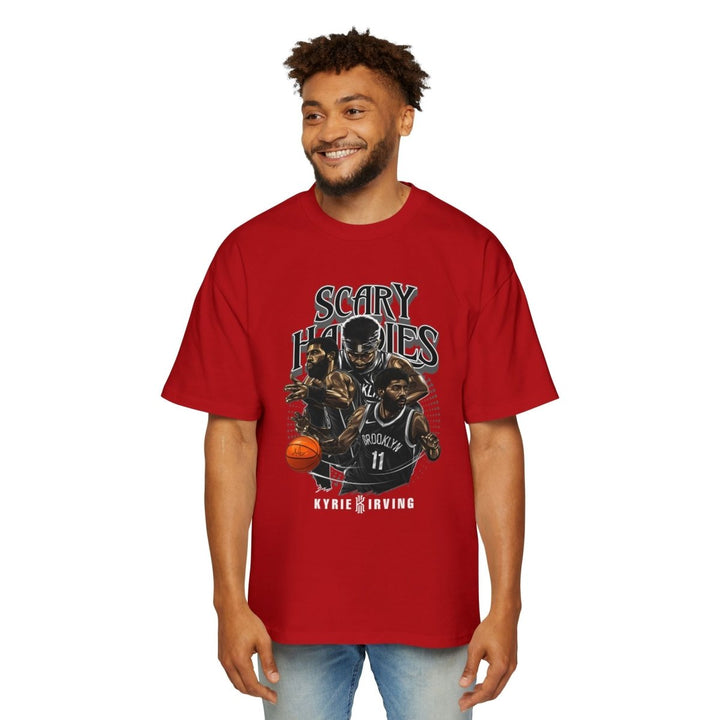 Heavy Oversized Tee - Scary Hours Graphic Tee for Basketball Fans - S - Midnight Blue - Heavy Oversized Tee - Scary Hours Graphic Tee for Basketball Fans - Tatoo Tee
