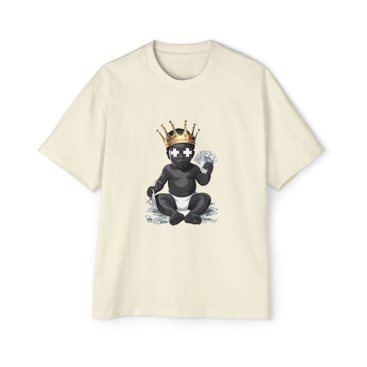 Heavy Oversized Tee - 'Time Is Money' Graphic Tee for Trendy Streetwear Lovers - Butter - S - Heavy Oversized Tee - 'Time Is Money' Graphic Tee for Trendy Streetwear Lovers - Tatoo Tee