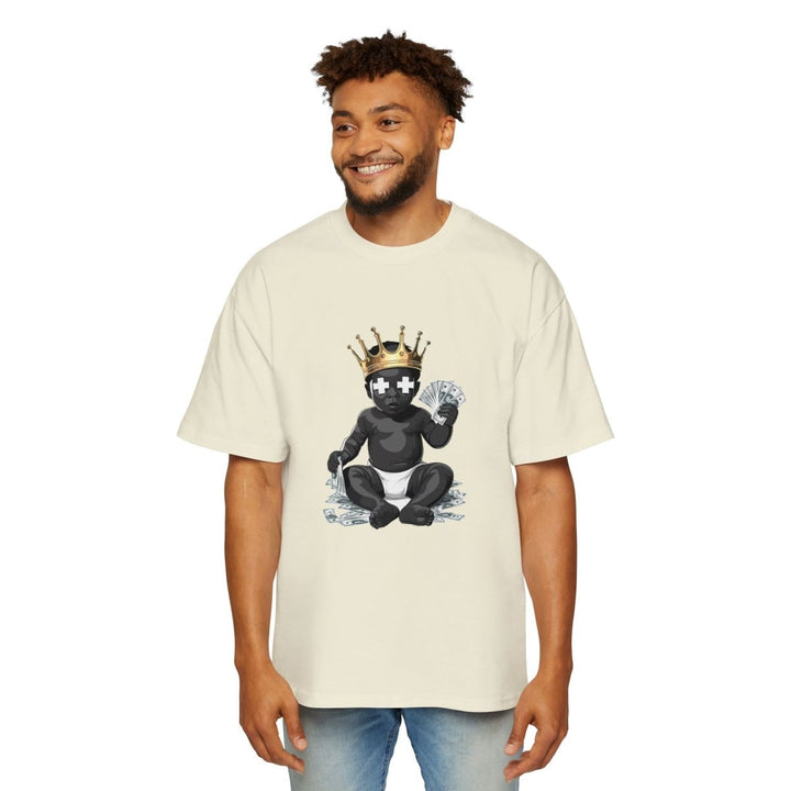 Heavy Oversized Tee - 'Time Is Money' Graphic Tee for Trendy Streetwear Lovers - Plum - L - Heavy Oversized Tee - 'Time Is Money' Graphic Tee for Trendy Streetwear Lovers - Tatoo Tee