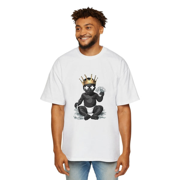 Heavy Oversized Tee - 'Time Is Money' Graphic Tee for Trendy Streetwear Lovers - White - S - Heavy Oversized Tee - 'Time Is Money' Graphic Tee for Trendy Streetwear Lovers - Tatoo Tee
