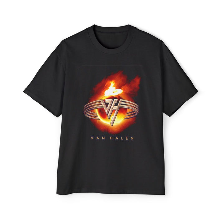 Heavy Oversized Tee - Van Halen Graphic T-Shirt for Rock Music Lovers - S - Black - Heavy Oversized Tee - Van Halen Graphic T-Shirt for Rock Music Lovers - Tatoo Tee