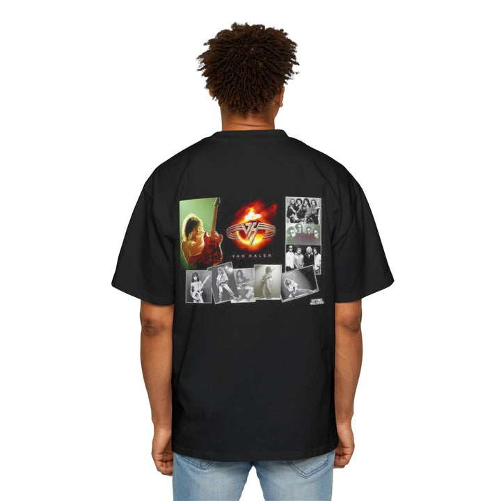Heavy Oversized Tee - Van Halen Graphic T-Shirt for Rock Music Lovers - S - Black - Heavy Oversized Tee - Van Halen Graphic T-Shirt for Rock Music Lovers - Tatoo Tee