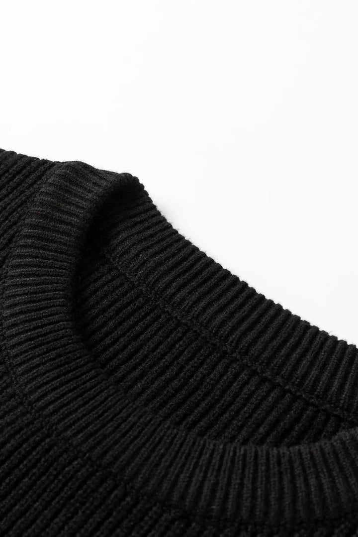 HELLO PUMPKIN Round Neck Long Sleeve Sweater - Black - S - 0e98ae4f - 24c7 - 4379 - ba21 - 848518103890 - Max - Tatoo Tee