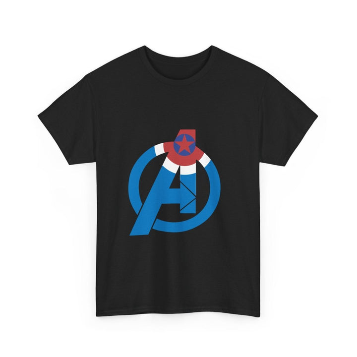 Heroic Unisex Heavy Cotton Tee Featuring Iconic Superhero Design - Black - S - Heroic Unisex Heavy Cotton Tee Featuring Iconic Superhero Design - Tatoo Tee