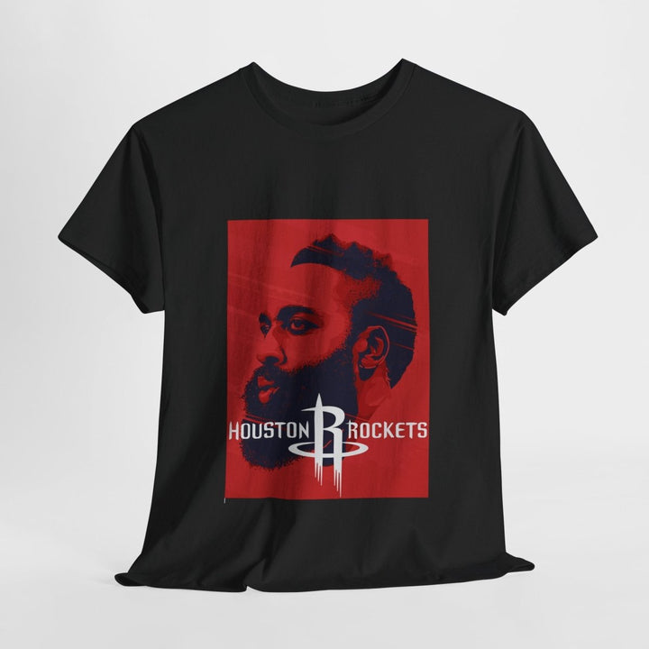 Houston Rockets Fan Tee - Unisex Heavy Cotton Shirt - Black - S - Houston Rockets Fan Tee - Unisex Heavy Cotton Shirt - Tatoo Tee