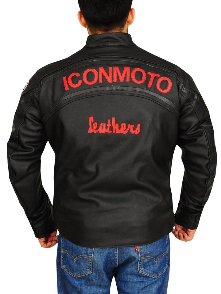 Iconic Icon Moto Biker Jacket - Male - XS - Iconic Icon Moto Biker Jacket - Tatoo Tee