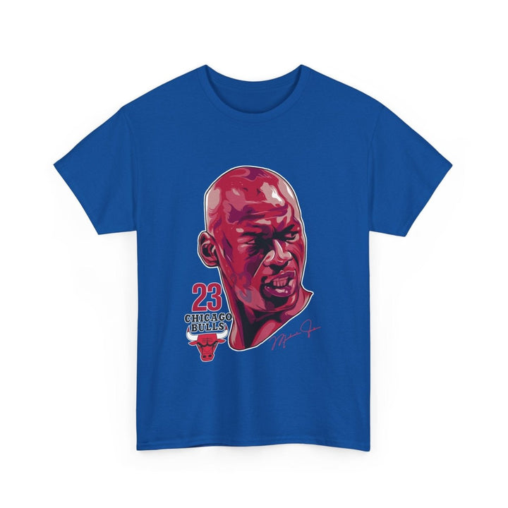 Iconic Michael Jordan Unisex Heavy Cotton Tee - Chicago Bulls Tribute Shirt - Navy - S - Iconic Michael Jordan Unisex Heavy Cotton Tee - Chicago Bulls Tribute Shirt - Tatoo Tee