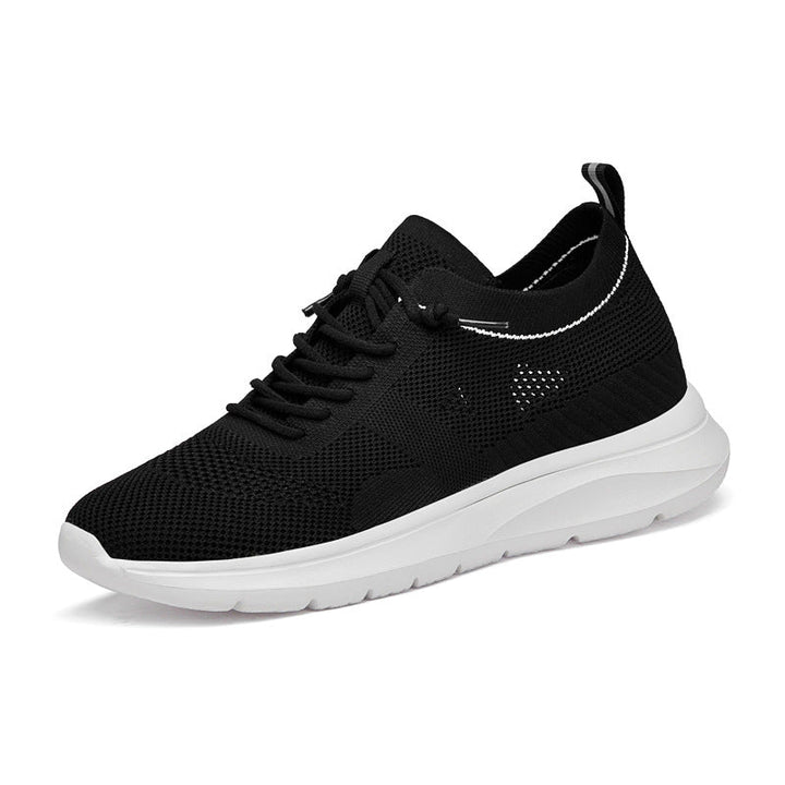 Indoor height increasing sports and leisure shoes for men white invisible height increasing shoes 7CM - Black Height - Enhancing 7CM - 36 - Indoor height increasing sports and leisure shoes for men white invisible height increasing shoes 7CM - Tatoo Tee