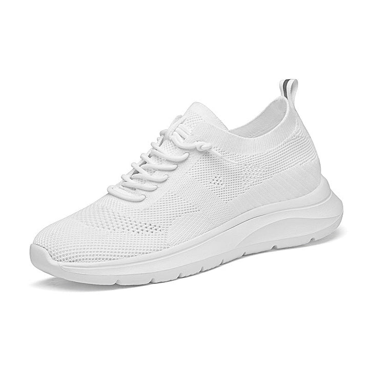 Indoor height increasing sports and leisure shoes for men white invisible height increasing shoes 7CM - White Height - Enhancing 7CM - 36 - Indoor height increasing sports and leisure shoes for men white invisible height increasing shoes 7CM - Tatoo Tee