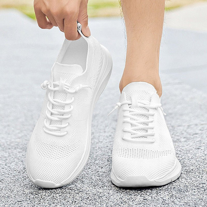Indoor height increasing sports and leisure shoes for men white invisible height increasing shoes 7CM - White Height Increase 5CM - 36 - Indoor height increasing sports and leisure shoes for men white invisible height increasing shoes 7CM - Tatoo Tee