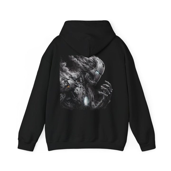 Iron Hero Unisex Hoodie, Superhero Gift, Cozy Sweatshirt, Marvel Comic Apparel - Black - S - Iron Hero Unisex Hoodie, Superhero Gift, Cozy Sweatshirt, Marvel Comic Apparel - Tatoo Tee